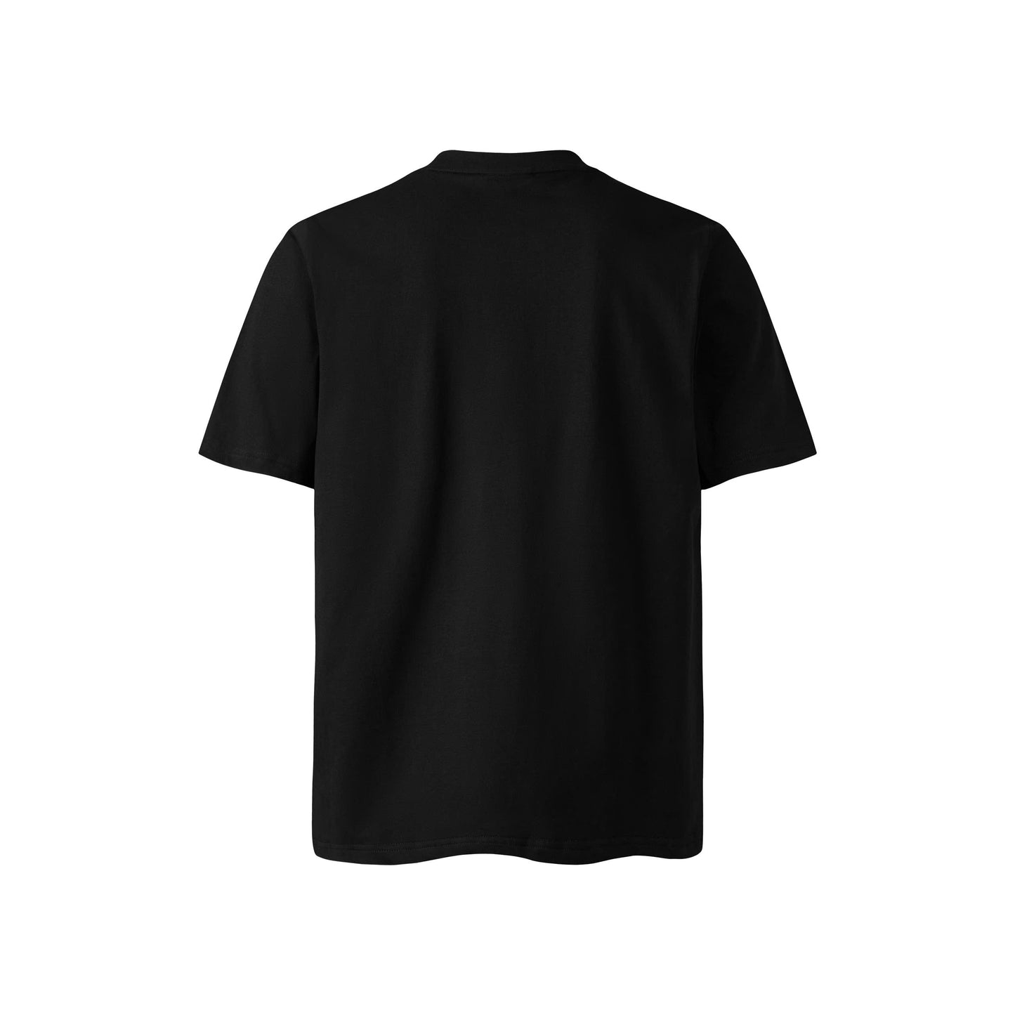 Black Short-Sleeved Cotton T-Shirt