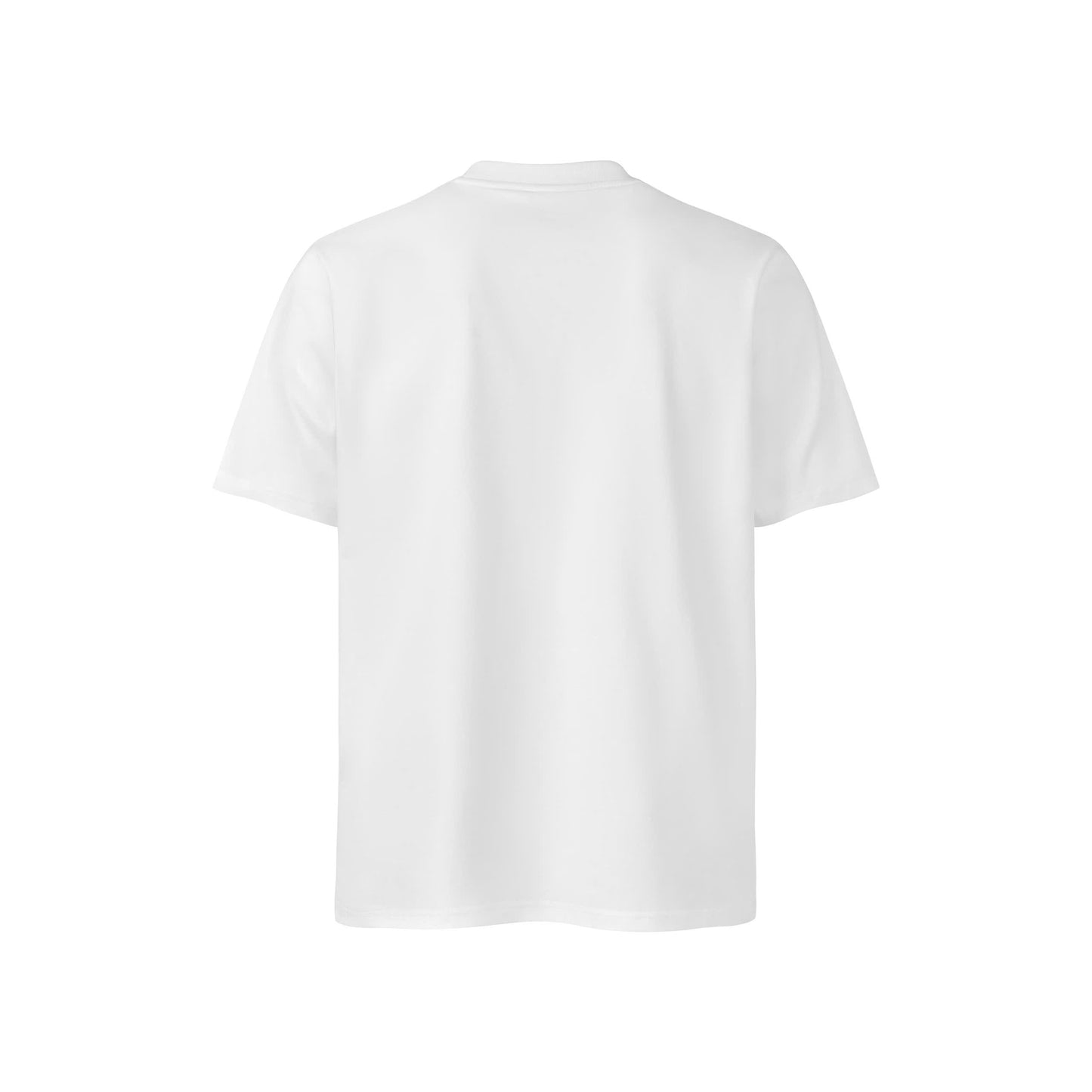 White Short-Sleeved Cotton T-Shirt